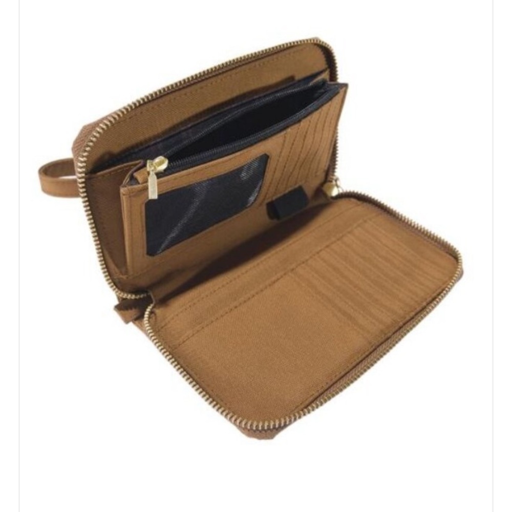 NWT Carhartt 700D Brown Zip-Around Organizer Wallet - Picture 7 of 9